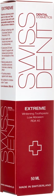 Зубна паста SWISSDENT Extreme Відбілююча 50 мл (7640126190303) - зображення 2