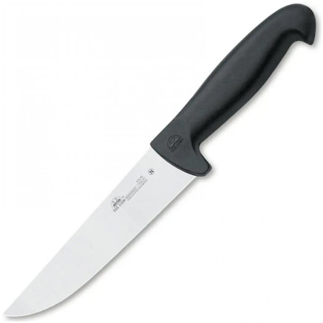 Ніж кухонний Due Cigni Professional Butcher Knife, 140 mm black - зображення 1