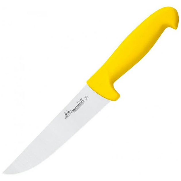 Ніж кухонний Due Cigni Professional Butcher Knife, 160 mm yellow - зображення 1