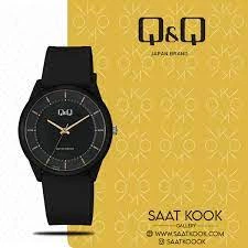 Женские наручные часы с кожаным ремешком Q&Q VS60J004Y Черные - изображение 3