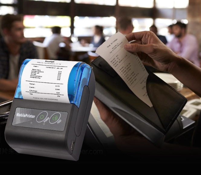 Безпровідний термопринтер чеків Mini Portable Thermal Printer 58мм - изображение 2