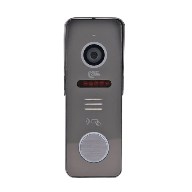 Виклична панель з Mifare зчитувачем Light Vision RIO FHD (RF) GREY, 2Мп - зображення 2