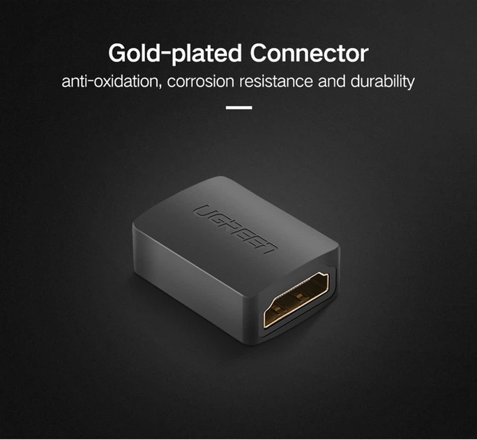 Adapter Ugreen HDMI Female to Female Adapter for Extension Black (6957303821075) - obraz 5