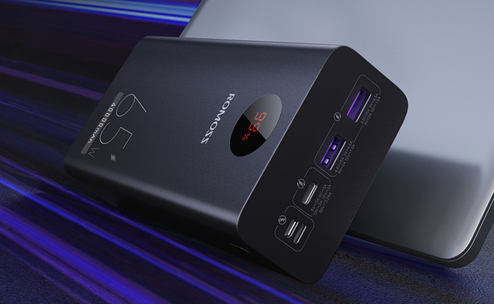 Зовнішній акумулятор Romoss PEA40Pro 65W 40000 mAh потужний павер банк - Фото 4 Зовнішній акумулятор Romoss PEA40Pro 65W 40000 mAh потужний павер банк - зображення 4