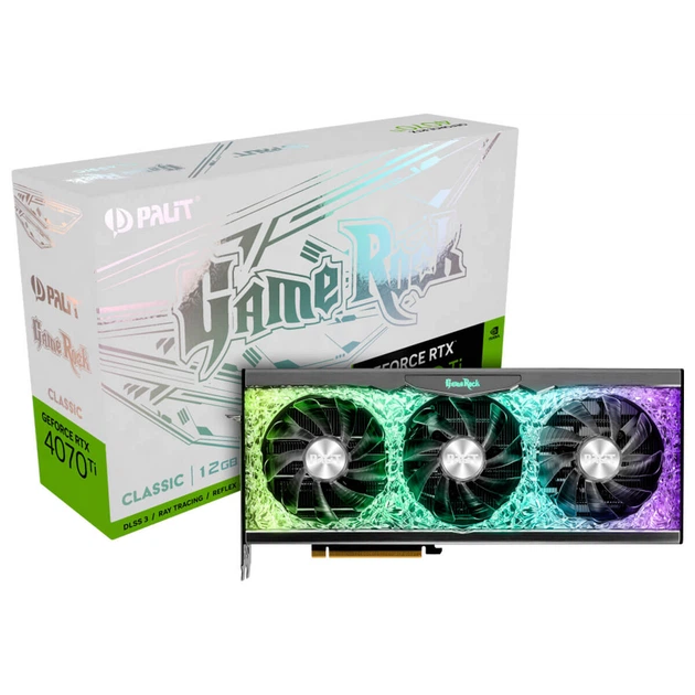 Видеокарта Palit GeForce RTX 4070 Ti 12GB GDDR6X GameRock Classic