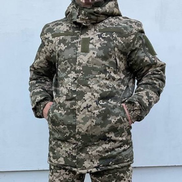 Куртка-бушлат військова чоловіча тактична водонепроникна ЗСУ (ЗСУ) 20222115-50 9405 50 розмір - зображення 1