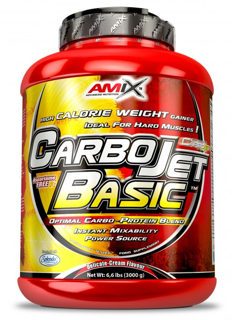 Гейнеры Amix CarboJET Basic - 3000г - vanilla – фото, отзывы ...