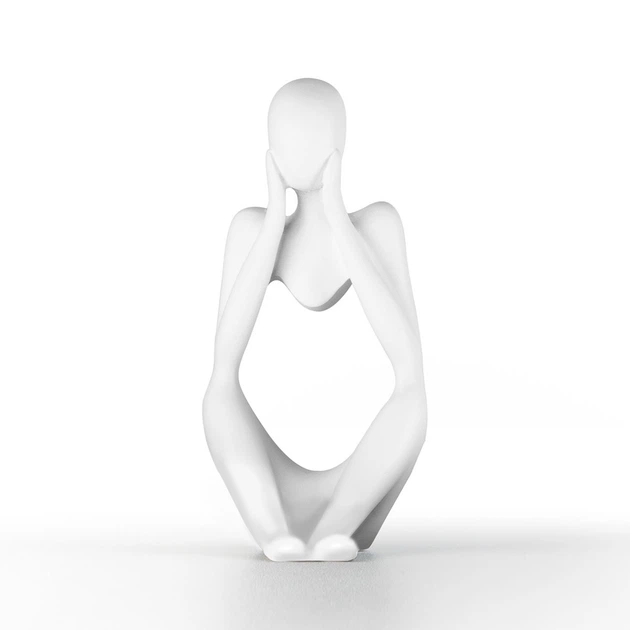Статуэтка MBM HOME "Мыслитель" DH-ST-16-2 WHITE Белая - изображение 2