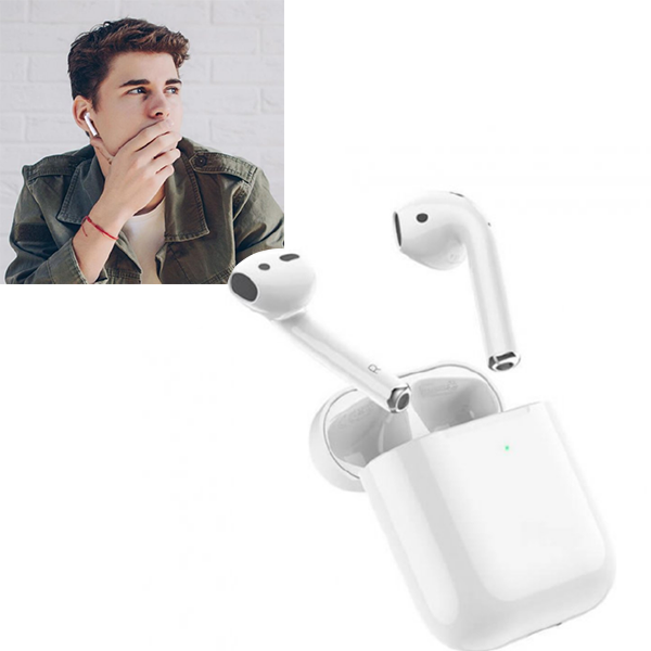 Бездротові Bluetooth-навушники HOCO EW02 Plus (Bluetooth 5.0) White - Фото 3 Бездротові Bluetooth-навушники HOCO EW02 Plus (Bluetooth 5.0) White - изображение 3