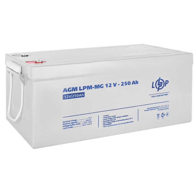 Аккумулятор мультигелевый LPM-MG 12V 250 Ah LogicPower 4198 - Фото 2 Аккумулятор мультигелевый LPM-MG 12V 250 Ah LogicPower 4198 - изображение 2