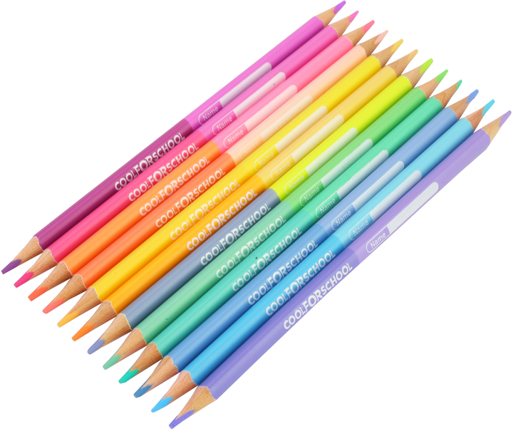 Двухсторонние цветные трехгранные карандаши Cool for School Pastel ...