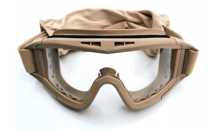 Очки тактические маска со сменными линзами Combat GoogleTac Койот - изображение 2