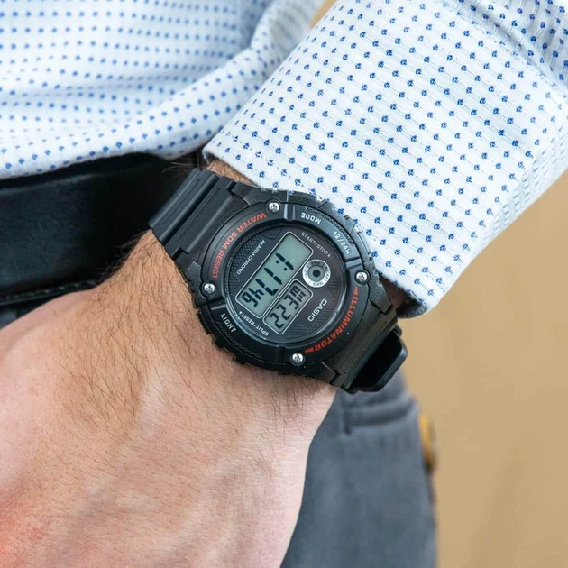 Часы CASIO W-216H-1AVEF предназначены для мужчин. - изображение 4