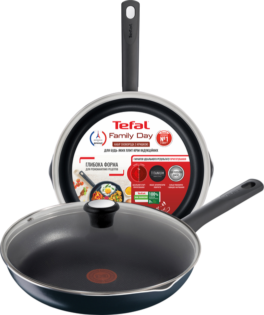 Сковорода с крышкой Tefal Family Day 26 см (B5660553_SET) – купить ...