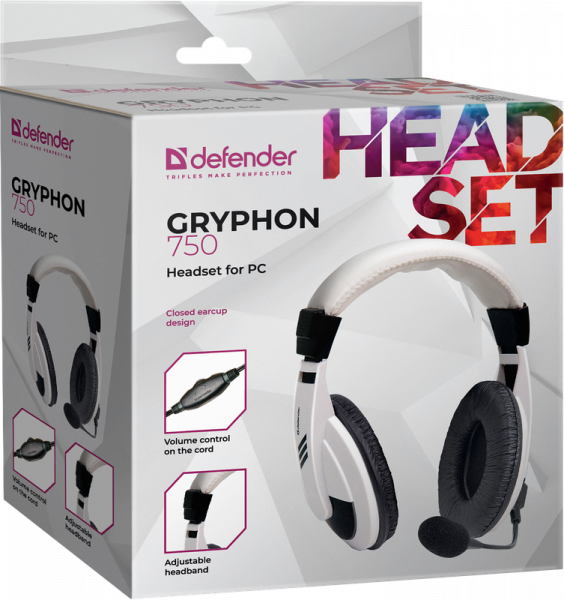 Наушники Defender hn-750 White - изображение 7