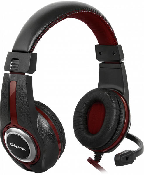 Наушники Defender Warhead g-185 Black-Red (64106) - Фото 1 Наушники Defender Warhead g-185 Black-Red (64106) - изображение 1