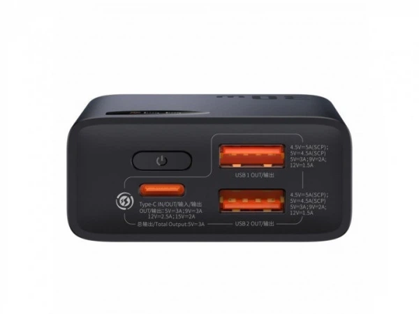 УМБ Baseus Adaman 10000 mAh Metal Digital 30w (ppad040001) Black - зображення 4