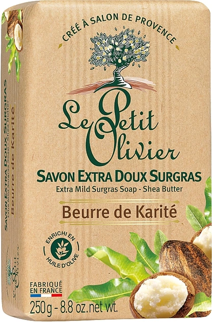 Мило екстраніжне, з екстрактом олії ши - Le Petit Olivier Vegetal Oils Soap 250g (94347-25633) - зображення 2