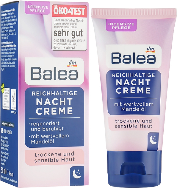 Насыщенный ночной крем для лица - Balea Rich Night Face Cream 50ml ...
