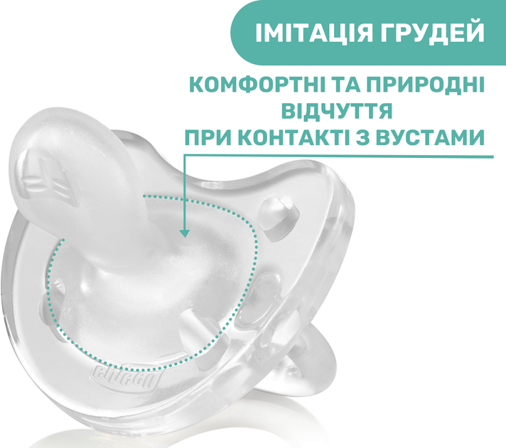 Пустушка Chicco Physio Soft силіконова від 6 до 16 місяців 1 шт (01809.01.00.00) - зображення 5