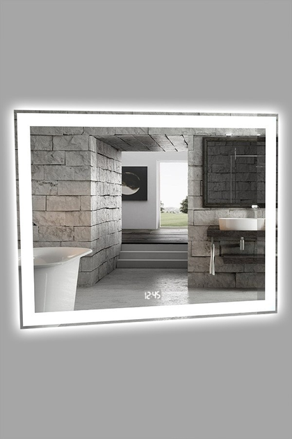 Зеркало Diamond с LED-подсветкой (120 х 60) и часами – фото, отзывы ...