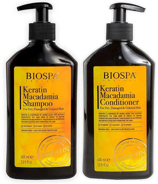 Набор - Sea of Spa Bio Spa Keratin Macadamia (shm/400ml + cond/400ml ...
