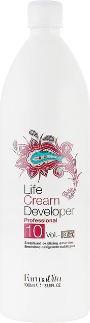 Окислитель 3% - FarmaVita Cream Developer (10 Vol) 1000ml (62201-92720) - Фото 1 Окислитель 3% - FarmaVita Cream Developer (10 Vol) 1000ml (62201-92720) - изображение 1