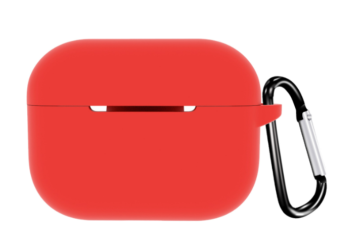Чохол-накладка DK Silicone Candy Friendly з карабіном для Apple AirPods Pro 2 (red) - Фото 1 Чохол-накладка DK Silicone Candy Friendly з карабіном для Apple AirPods Pro 2 (red) - зображення 1
