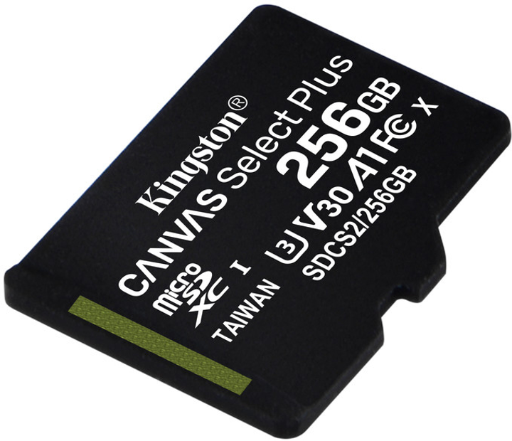 Kingston microSDXC 256GB Canvas Select Plus Class 10 UHS-I U3 V30 A1 (SDCS2/256GBSP) - изображение 2