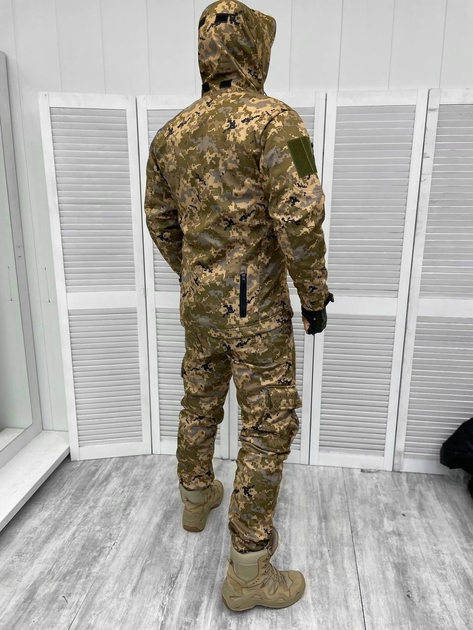 Тактическая теплая зимняя военная форма комплект Aventador ( Куртка + Штаны ), Камуфляж: Пиксель, Размер: S - изображение 2