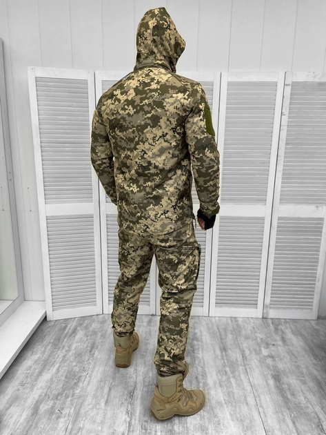 Тактическая теплая зимняя военная форма комплект Single Sword ( Куртка + Штаны ), Камуфляж: Пиксель ВСУ, Размер: XXXL - изображение 2