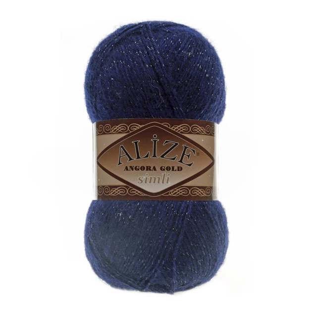 Пряжа Alize Angora Gold Simli 58 Морской - Фото 1 Пряжа Alize Angora Gold Simli 58 Морской - изображение 1