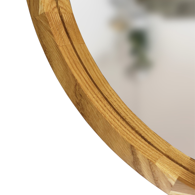 Зеркало асимметричное деревянное Luxury Wood Dali Natural Oak Дуб 55x85 см - изображение 3