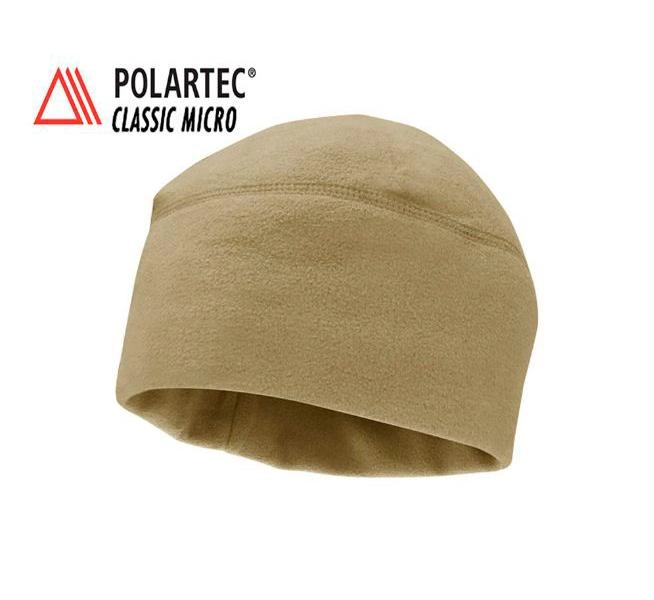 Військова шапка армії США Polartec Microfleece Hat Army Fleece Cap Beanie Колір Койот - зображення 1
