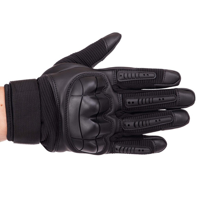 Перчатки тактические с закрытыми пальцами Zelart 8797 размер XL Black - изображение 2
