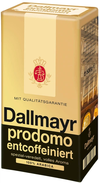 Kawa mielona Dallmayr Prodomo bez kofeiny 500 g (4008167113713) - obraz 2