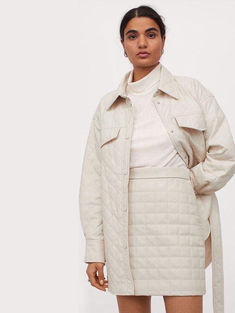 Спідниця зі штучної шкіри міні літня жіноча H&M 917447002b64 42 Бежева від Rozetka на платформі USKIDKA Акція на Спідниця зі штучної шкіри міні літня жіноча H&M 917447002b64 42 Бежева від Rozetka