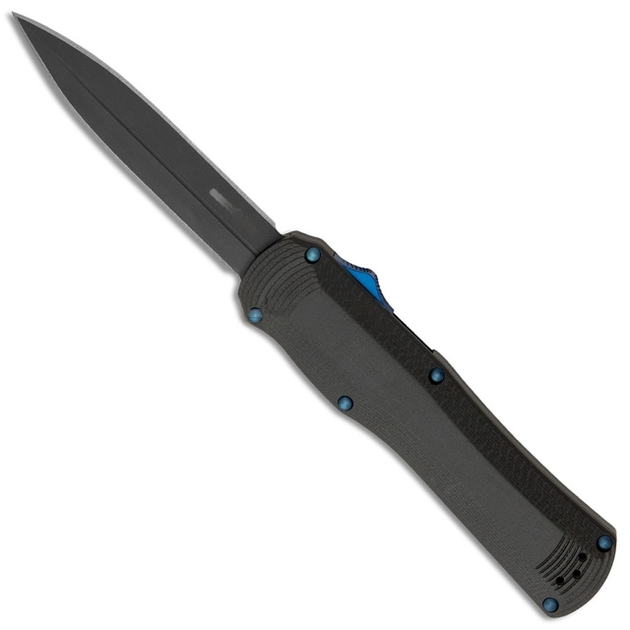 Ніж складаний кишеньковий замок автомат Out-the-Front Double Auto Benchmade 3400BK Autocrat Black OTF, Auto, 223 мм - зображення 1