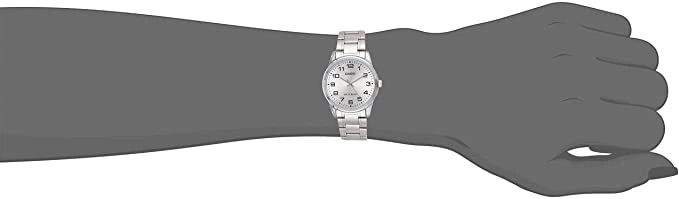 Надійний наручний годинник Casio MTP-V001D-7B UDF Сріблястий/сталевий - зображення 6