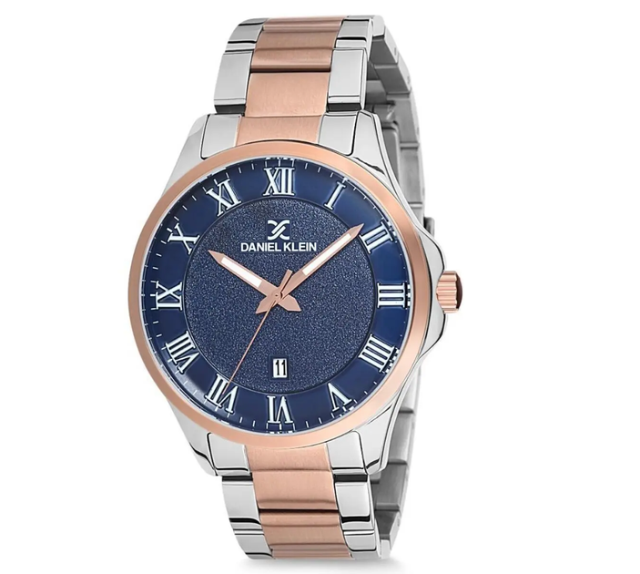 Мужские часы DANIEL KLEIN DK12135-3 Синие с серебристо-золотистым ...