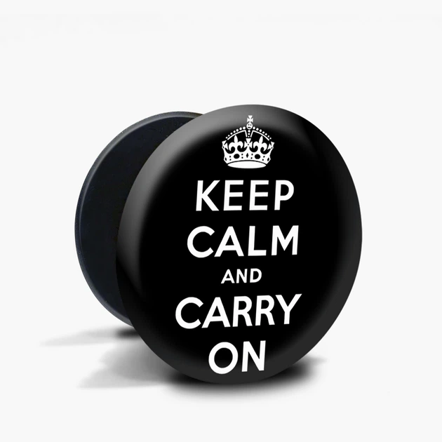 Попсокет (Popsockets) держатель для смартфона Keep Calm (8754-2009-BK) Черный - изображение 5