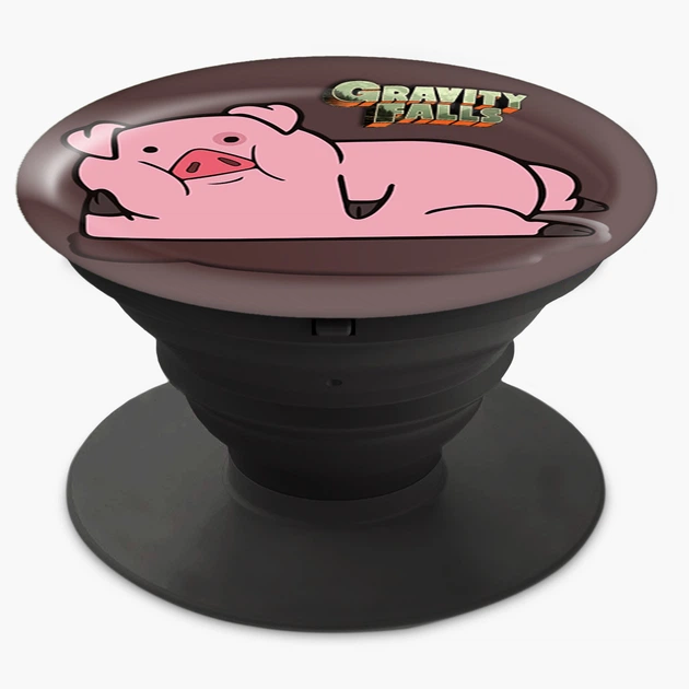 Попсокет (Popsockets) держатель для смартфона Пухля Гравит Фолз (Waddles Gravity Falls) (8754-2626-BK) Черный - изображение 3