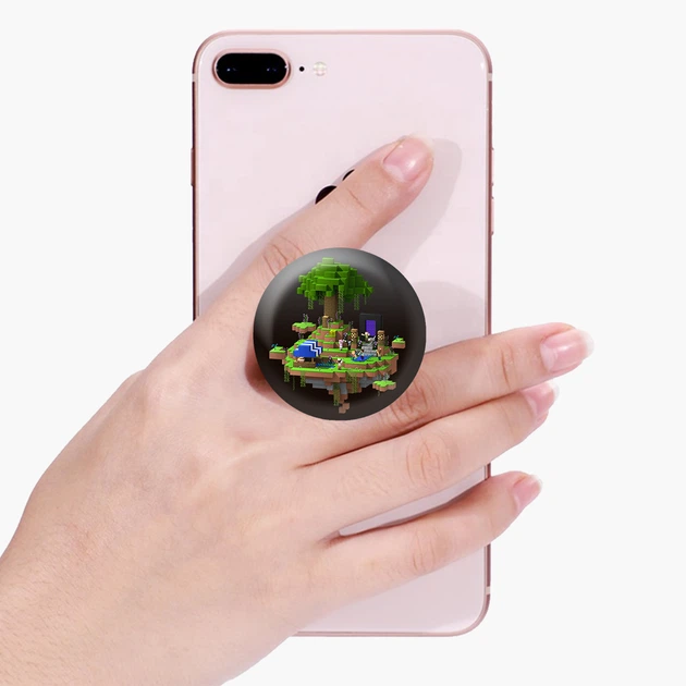 Попсокет (Popsockets) держатель для смартфона Майнкрафт (Minecraft) (8754-1177-BK) Черный - Фото 12 Попсокет (Popsockets) держатель для смартфона Майнкрафт (Minecraft) (8754-1177-BK) Черный - изображение 12