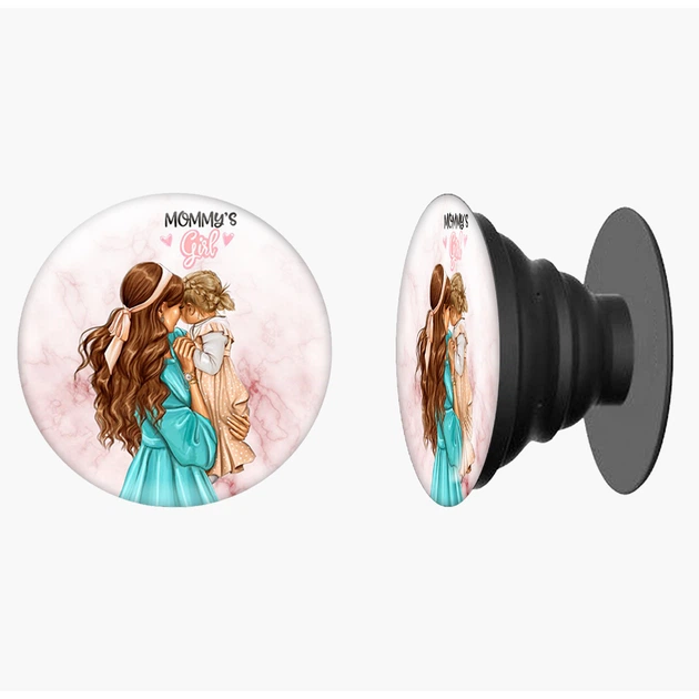 Попсокет (Popsockets) держатель для смартфона мама с дочерью (8754-1375-BK) Черный - Фото 8 Попсокет (Popsockets) держатель для смартфона мама с дочерью (8754-1375-BK) Черный - изображение 8