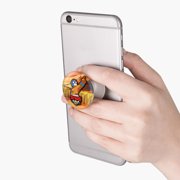 Попсокет (Popsockets) держатель для смартфона Эль Примо Бравл Старс (El Primo Brawl Stars) (8754-1011-WT) Белый - изображение 3