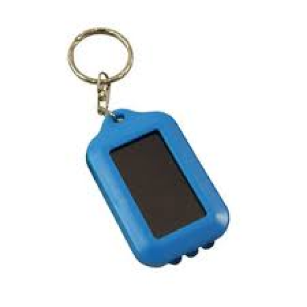 Брелок-ліхтарик (solar) із вбудованою сонячною батареєю Keychain Solar Torch синій - Фото 1 Брелок-ліхтарик (solar) із вбудованою сонячною батареєю Keychain Solar Torch синій - зображення 1