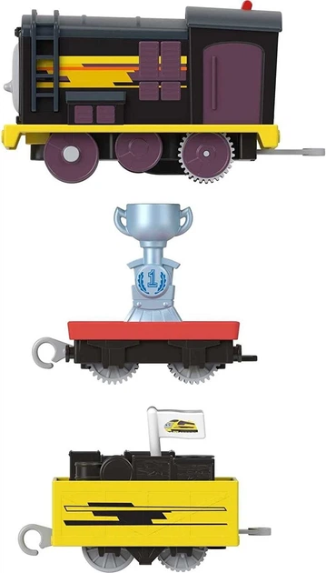 Моторизований паровозик Дизель Fisher-Price Thomas & Friends Deliver The Win Diesel Motorized Train (HDY74) - зображення 2