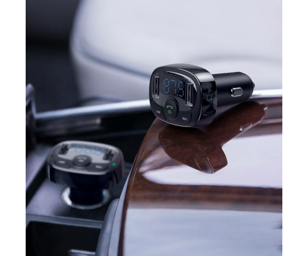 Автомобільний зарядний пристрій Baseus CCTM-01 з FM-модулятором BLUETOOTH MP3 - изображение 3