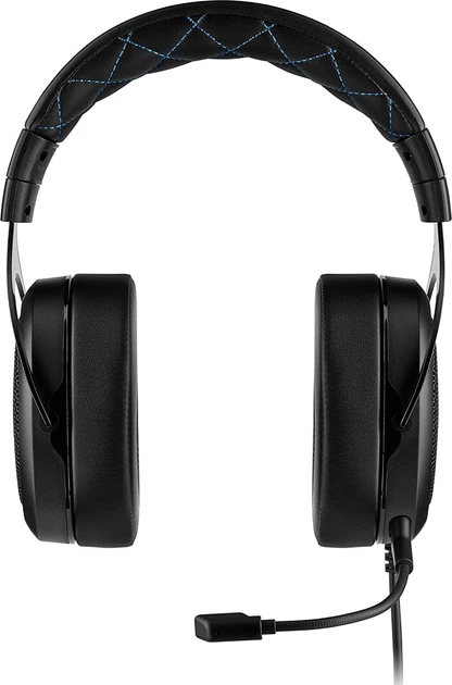 Геймерские проводные наушники Corsair HS50 Pro Stereo Blue (CA-9011217-EU) Over Stоск g4 - изображение 2