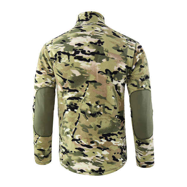 Флисовая тактическая кофта мужская Lesko A973 Camouflage CP L - изображение 2